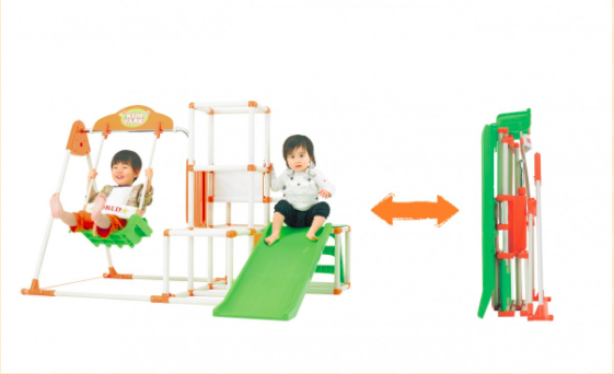 NONAKA WORLD - 可收納滑梯鞦韆組SP
