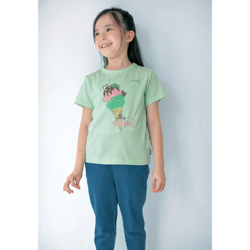 日本千趣會 - GITA 天竺棉印花短T-櫻桃-黃