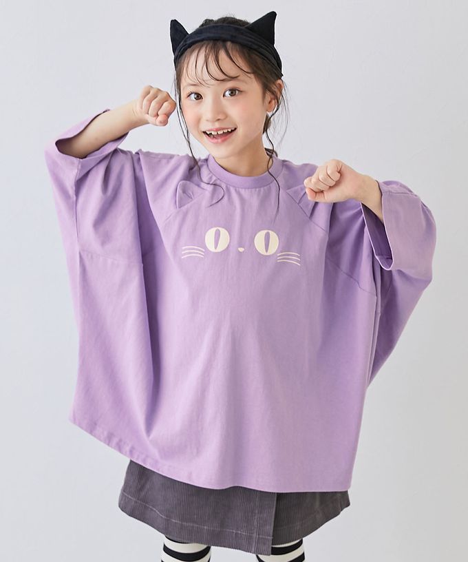 日本 devirock - 萬聖節 廓形寬版造型上衣-小幽靈-白