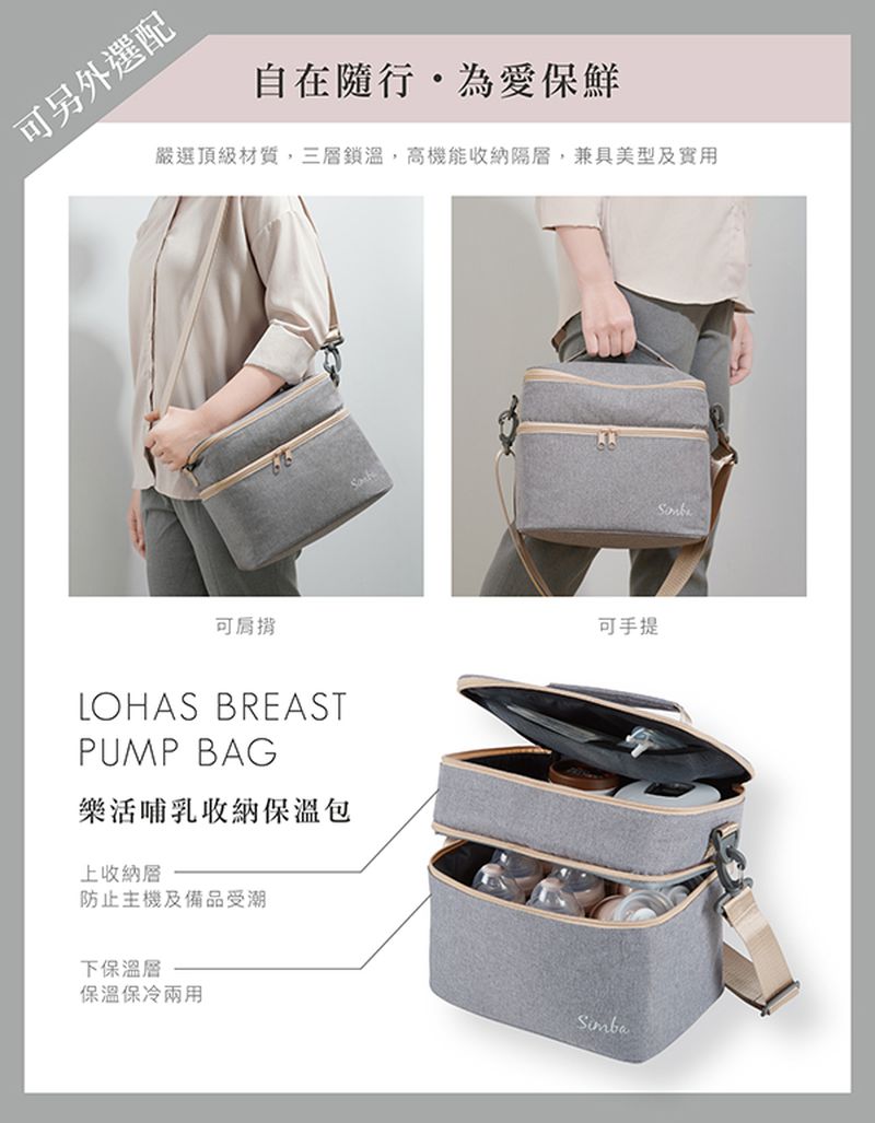 Simba 小獅王辛巴 - iFeed極美機超靜音電動吸乳器-贈手動配件五件組