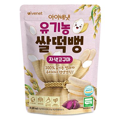 ivenet-艾唯倪 - 大米餅(6Ｍ+)-甜薯*2包+波菜*2包-30g/包