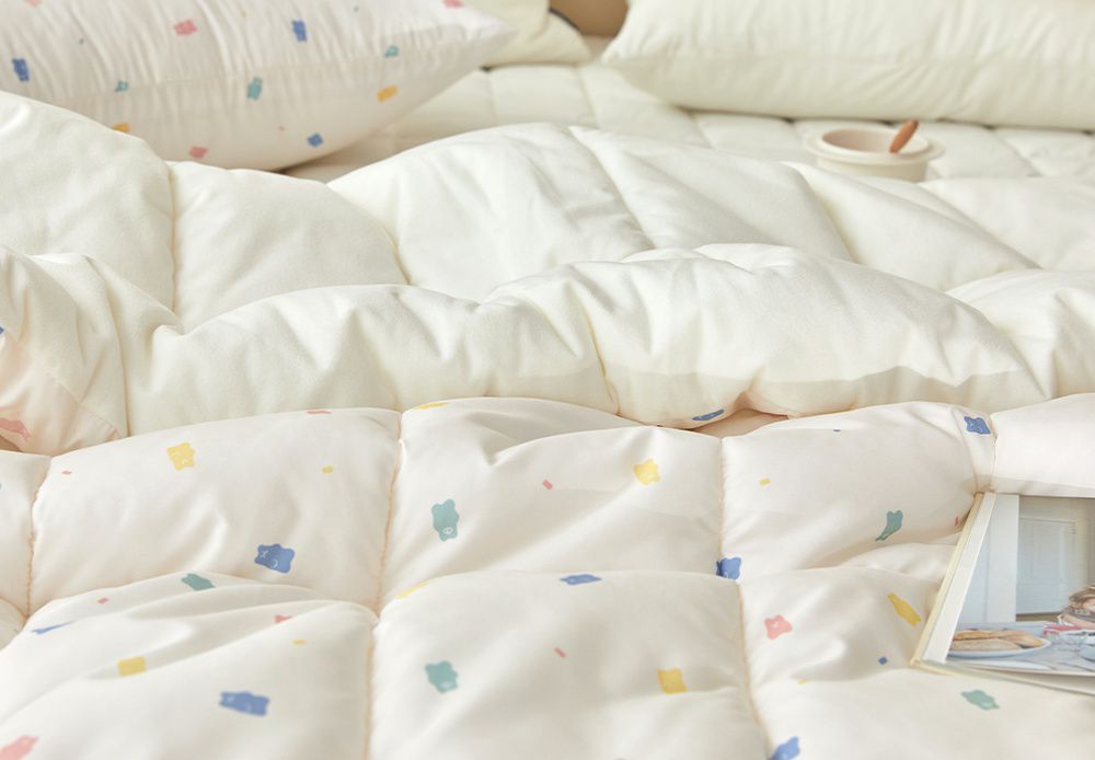 韓國 Maatila - 可水洗超細纖維桃皮感棉被(冬被)-軟糖熊熊