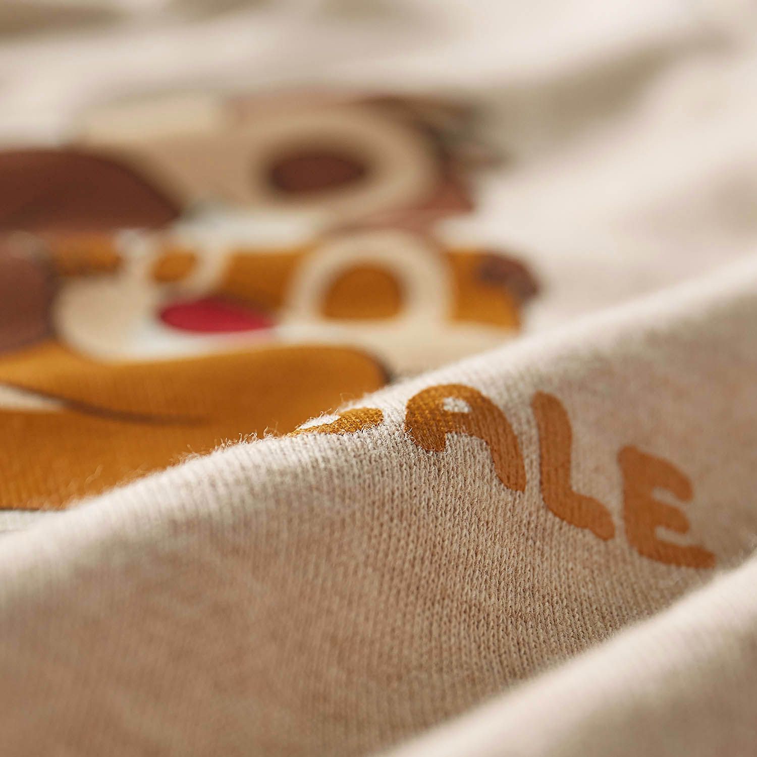 日本千趣會 - 迪士尼 純棉長袖家居服/睡衣-奇奇蒂蒂睡覺-咖啡