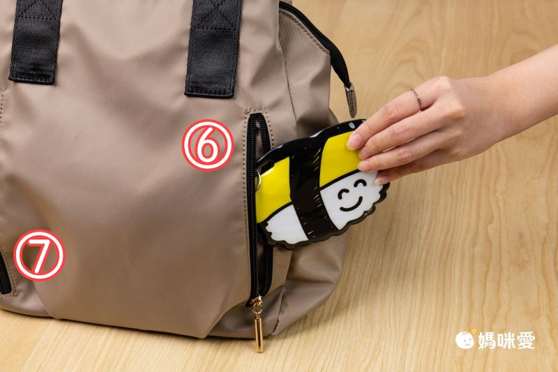 多達10個夾層！日本連線 ✈ 輕量減壓媽媽包