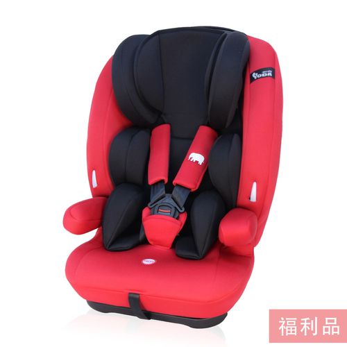 YODA - 【福利品】第二代成長型汽車安全座椅/汽座/安全座椅-耀眼紅-2~12Y (約9~36kg)