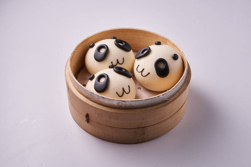 叁和院 - 可愛萌包子-熊貓芝麻流沙包-彩盒 (6入)-40g/顆