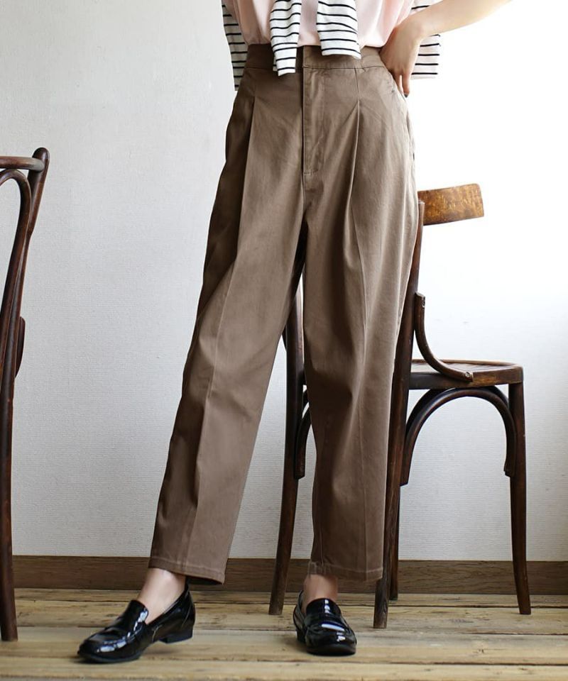 日本 zootie - 好好穿 打褶縮口西裝褲-黑