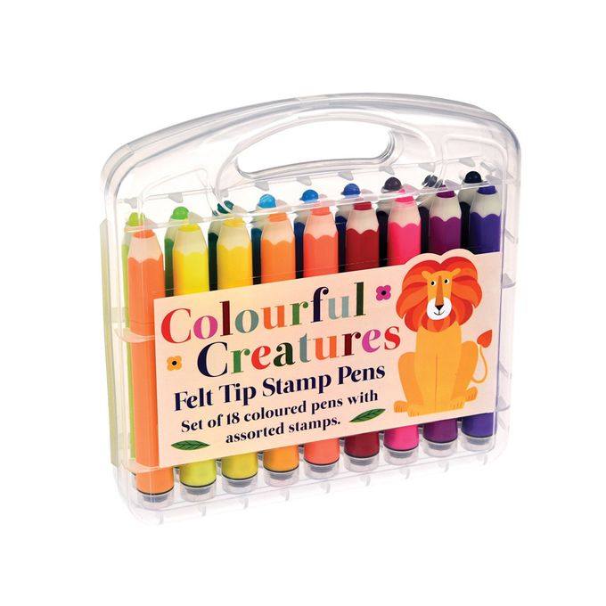 英國 Rex London - 手提式印章彩色筆-18色