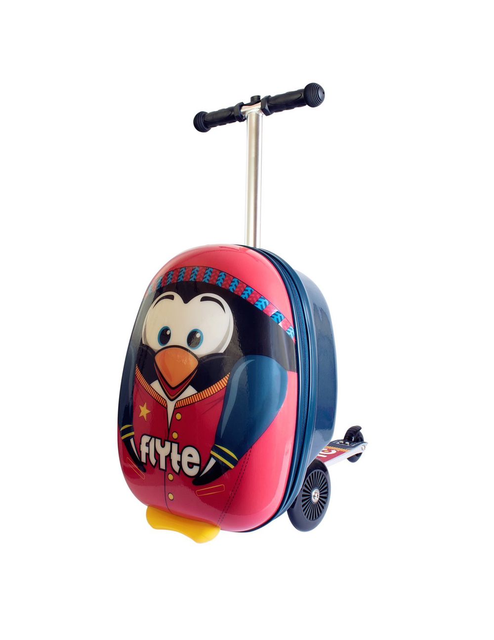 英國Flyte - 多功能滑板車-派瑞企鵝-紅黑色 (18吋)-3.6KGS(可變型行李箱)