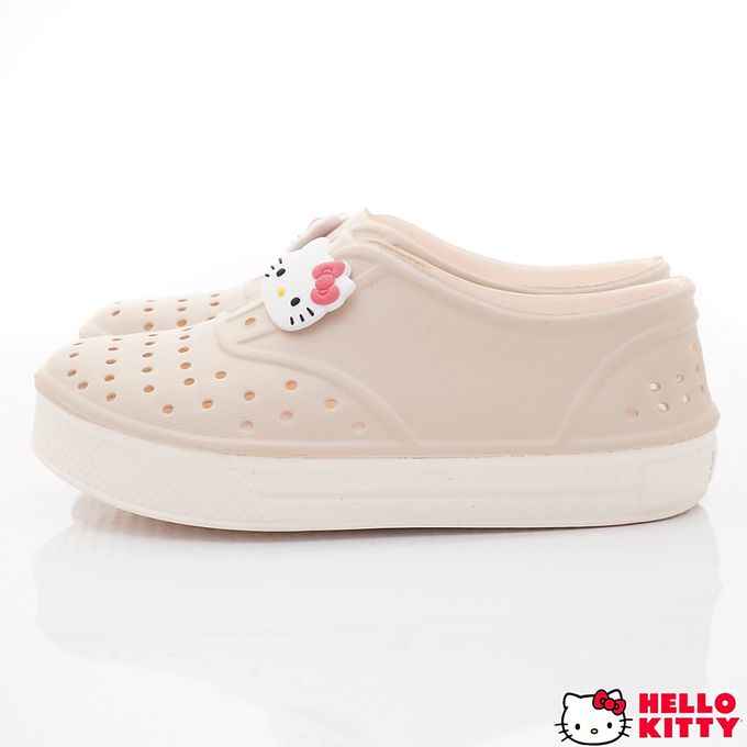 HELLO KITTY - HELLO KITTY超輕洞洞休閒款 823637奶茶(中小童段)-休閒鞋-奶茶