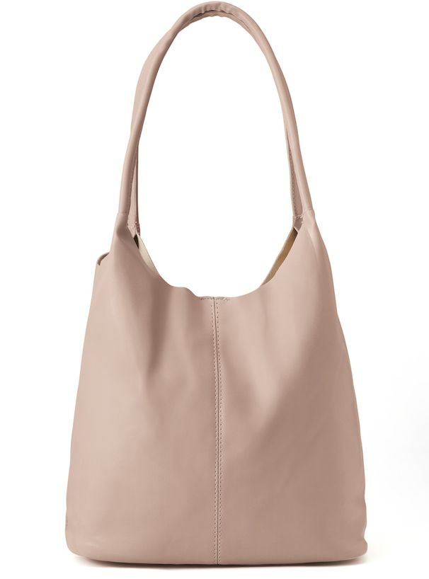 日本 GRL - 軟皮質感肩背包-黑 (F)