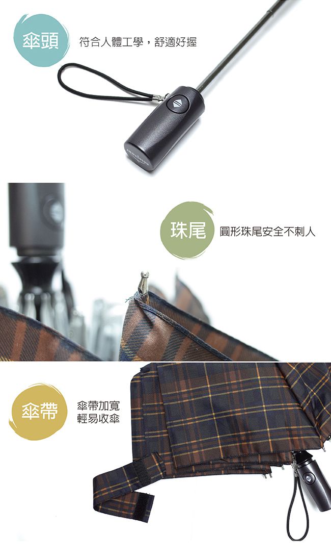 Rainstory - 抗UV雙人自動開收傘-繽紛彩點