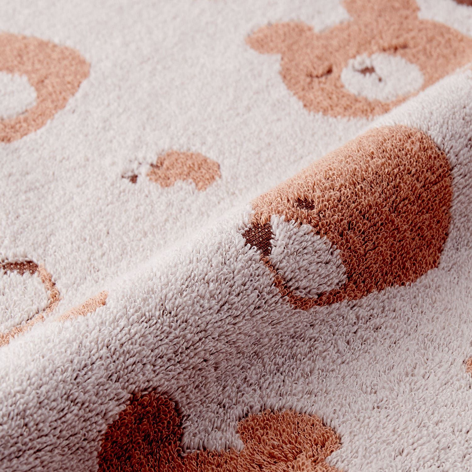 日本千趣會 - 無撚糸 吸水擦手巾/手帕3件組-可愛小水獺 (34x35cm)