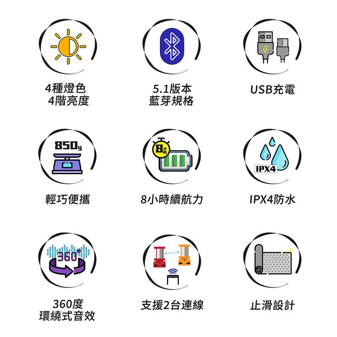 Sengoku 千石 - 神燈音箱  一盞真正擁有聲音的神燈！讓你一秒成為萬眾矚目的焦點-沙色-850公克