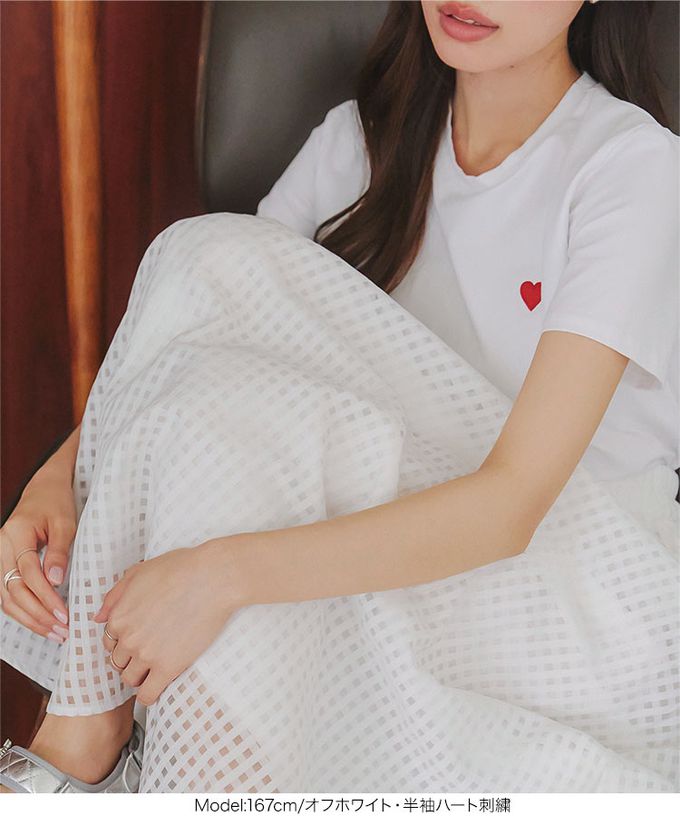 日本 Kobe Lettuce - 小亮點設計短袖上衣-白 (荷葉邊口袋)
