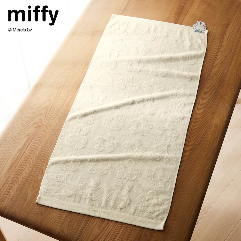 日本千趣會 - 米飛 日本製今治純棉浴巾-粉 (45x100cm)