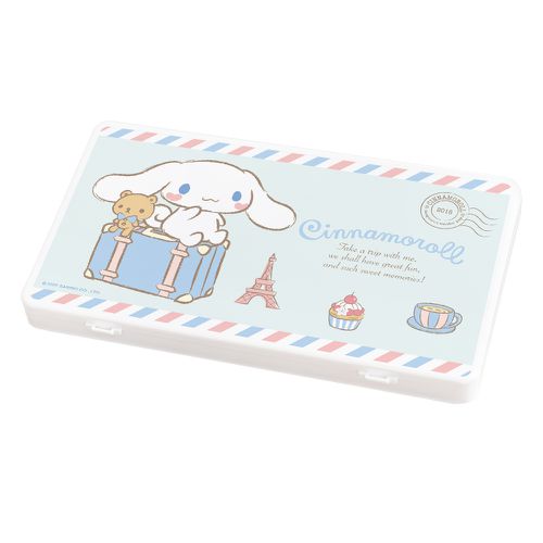 三麗鷗Sanrio【旅行大耳狗】隨身口罩收納盒 /口罩盒/置物盒/零錢盒/鉛筆盒