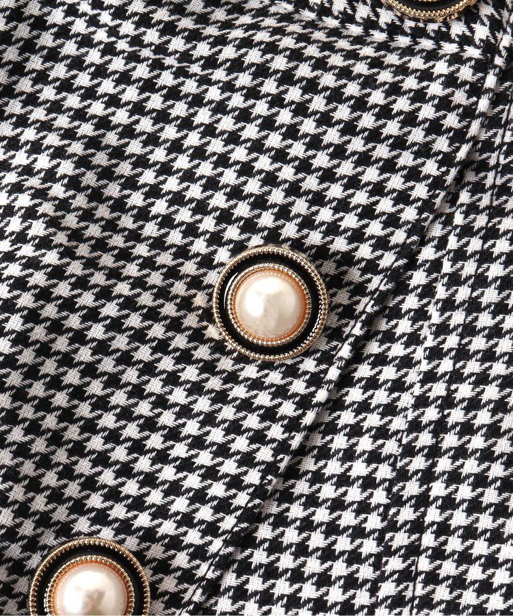 日本 apres les cours - 小奢華金屬鈕扣俏麗褲裙-棕色