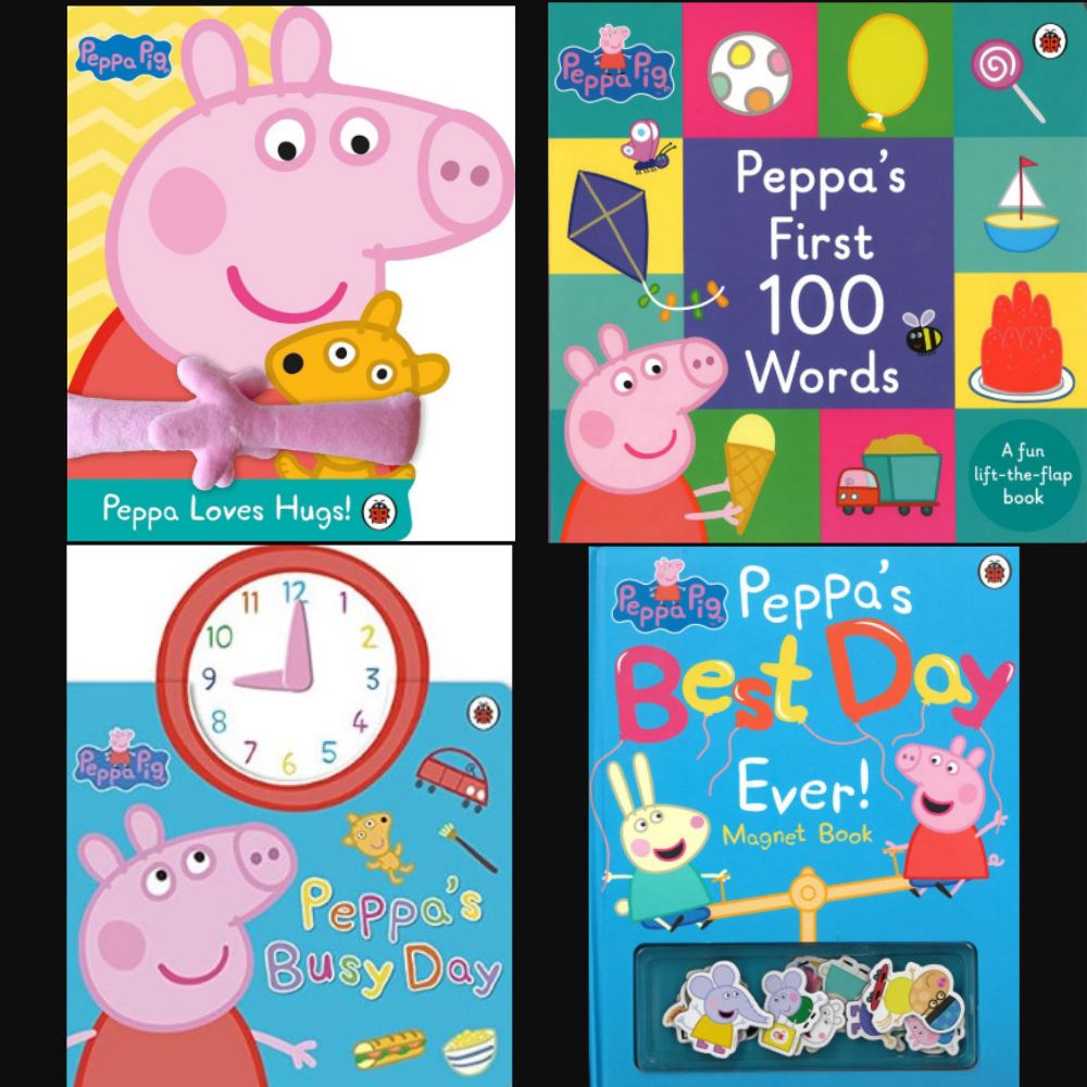 Peppa佩佩豬-遊戲x互動×啟蒙×超可愛陪伴書 (四書組)