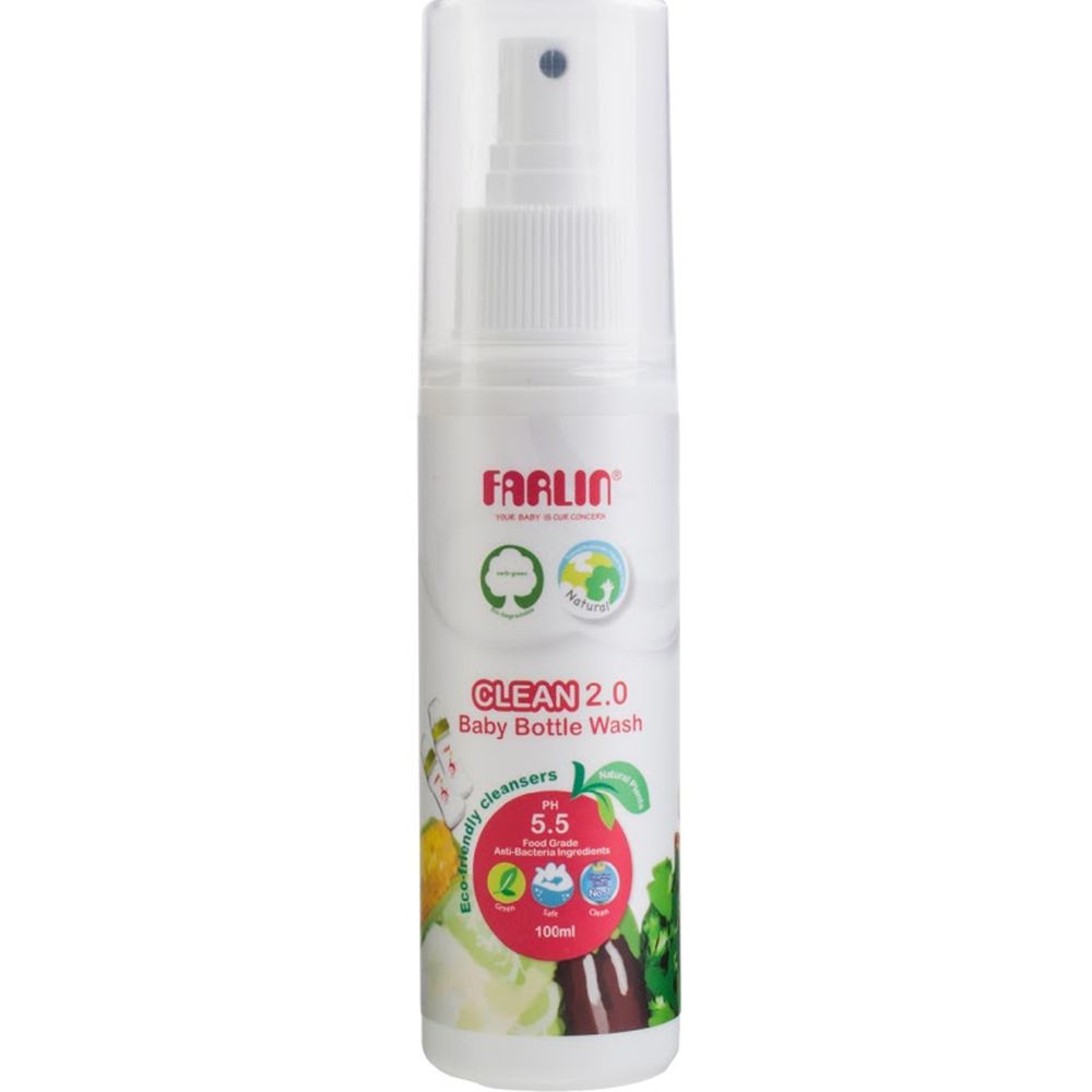 FARLIN - 植物性蔬果玩具奶瓶清潔劑/外出瓶-100ml