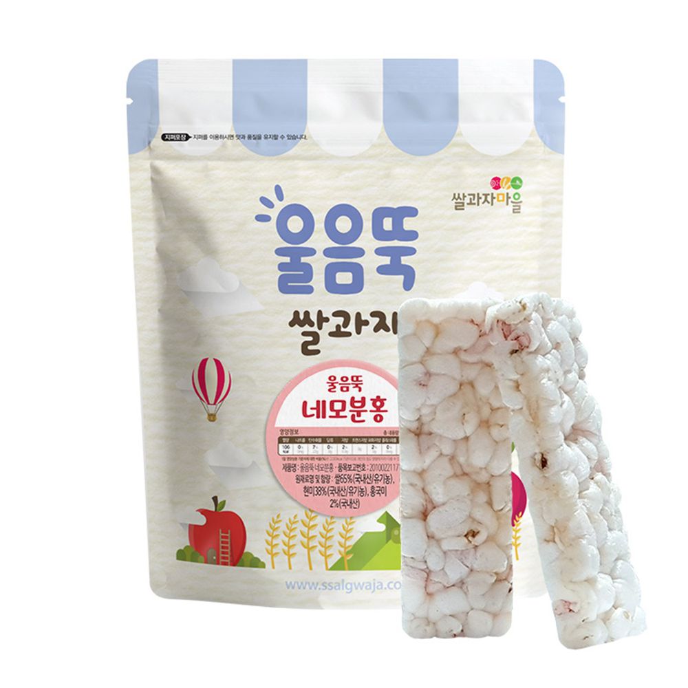 韓國SSALGWAJA米餅村 - 寶寶磨牙米餅-紅麴-紅麴-30g/包