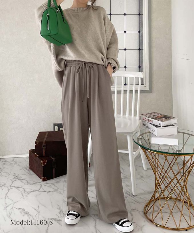 日本 Classical Elf - ＋3度 吸濕保暖裏起毛休閒長褲-黑