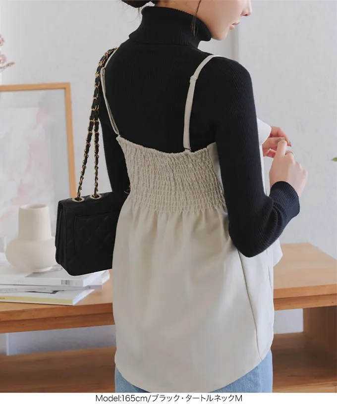 日本 Kobe Lettuce - [定番]優美羅紋合身針織上衣(可選領)-葡萄紫