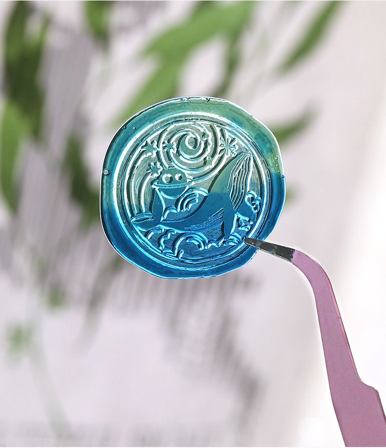 向日葵半透明火漆章蠟粒-熔岩