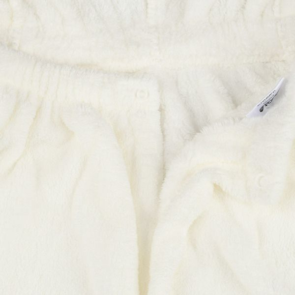 akachan honpo - 動物造型連帽吸水披巾-白熊-白色 (衣長60cm)