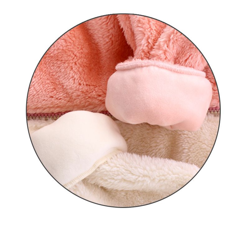 加厚保暖舒絨棉長袖外套-小標籤-米白色