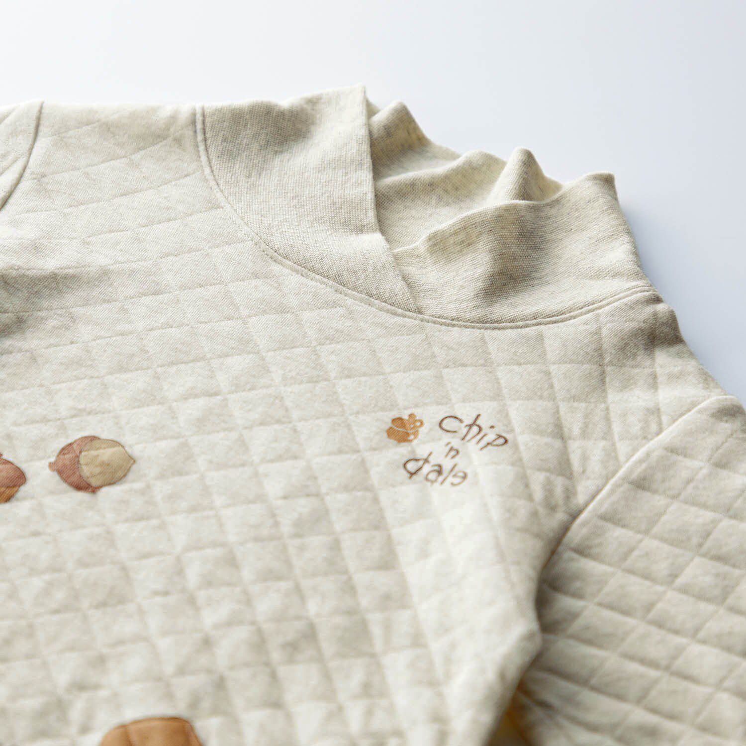 日本千趣會 - 迪士尼 純棉長袖家居服-奇奇蒂蒂果實-燕麥