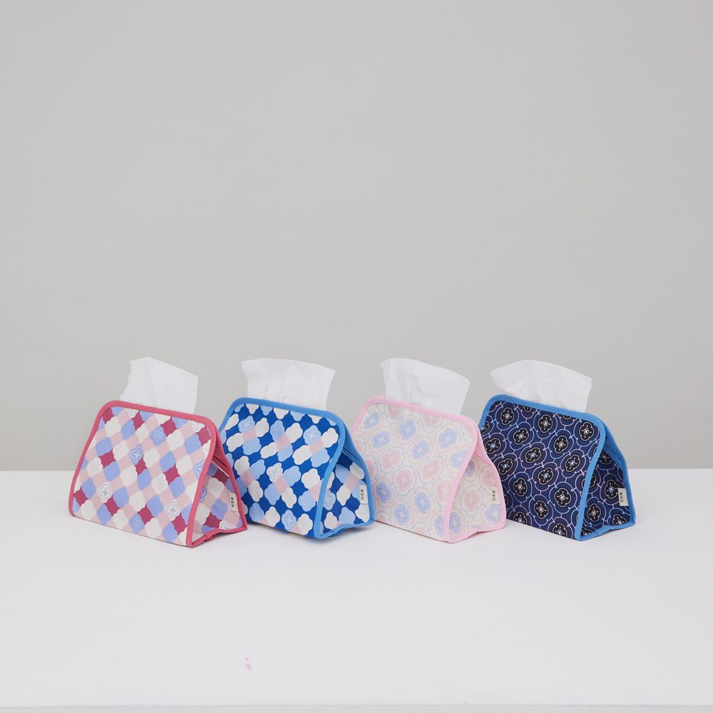 印花樂 inBlooom - 小屋面紙套-玻璃海棠2號-霧花粉 (23.5 x 17.5 x 11 cm)