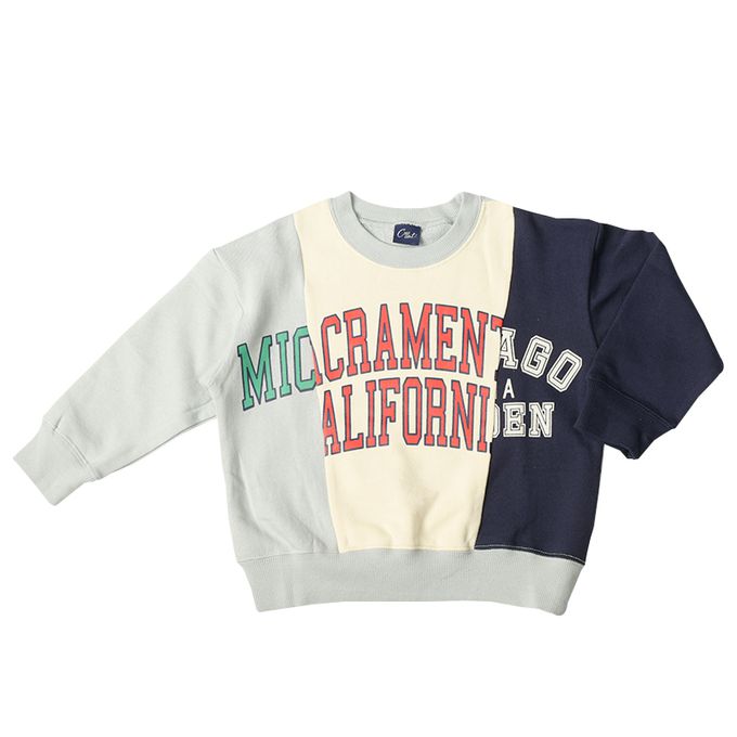 akachan honpo - 復刻風休閒上衣-灰色