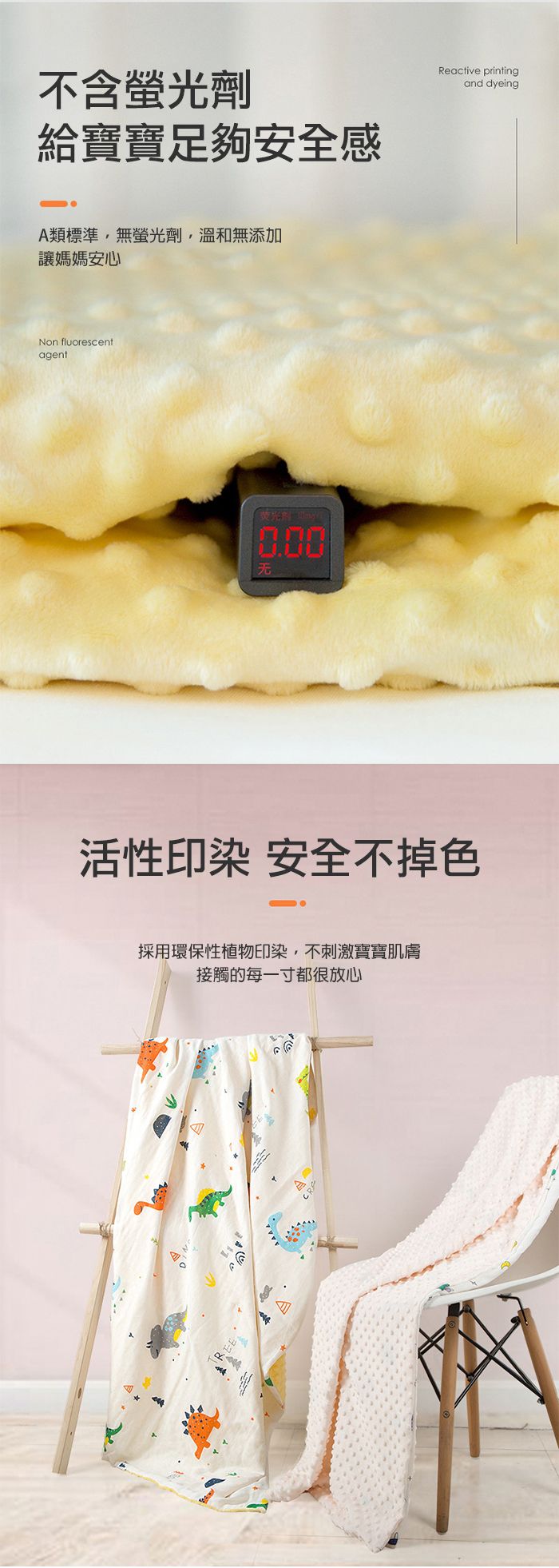 Muslin Tree - 嬰兒泡泡蓋毯 紗布毯 全棉抱被-恐龍樂園-70*120cm