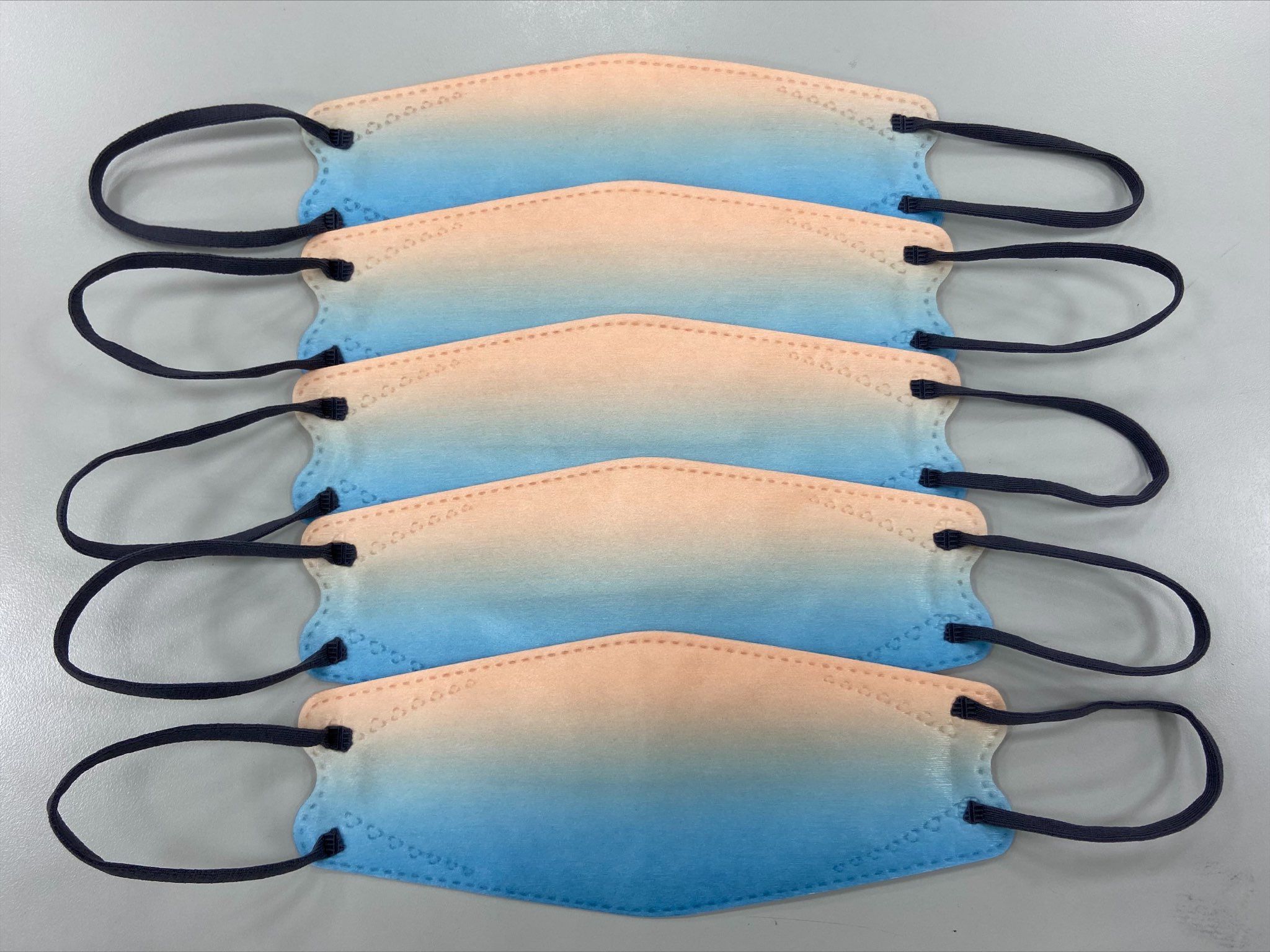 Dr. PAUL - 成人醫療級韓式4D魚形口罩/雙鋼印/台灣製-KF94/3D韓版/三片接合-晨曦 (21x18cm)-10入/盒(未滅菌)