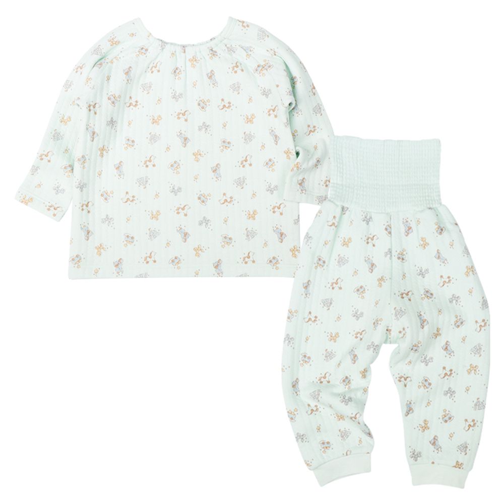 長袖家居服 套頭式-穿衣練習 玩具-綠色