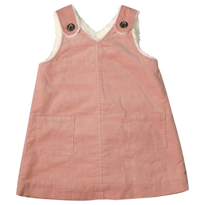 akachan honpo - 背心裙-內裡刷毛-粉紅色