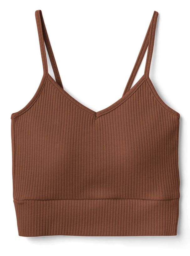 日本 GRL - V領細肩帶內搭/小可愛(附Bra)-米杏