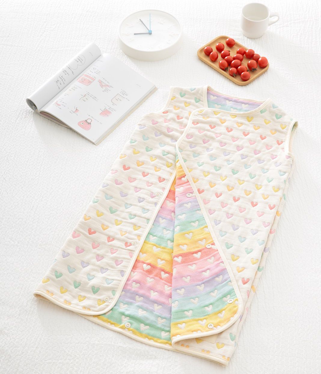 日本原裝認證 ♛ BeBe-Style三河木棉六重紗防踢背心、紗布被、浴巾、毛巾