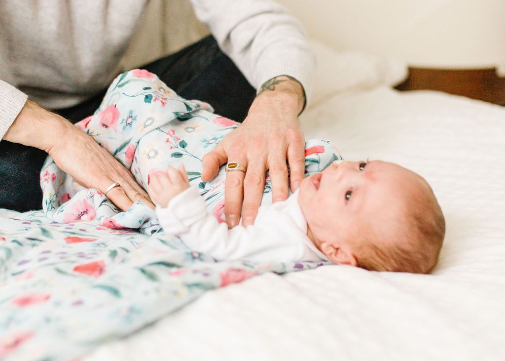 Loulou Lollipop - 竹纖維透氣包巾-主題款 - 藍色風鈴 (120x120 cm)