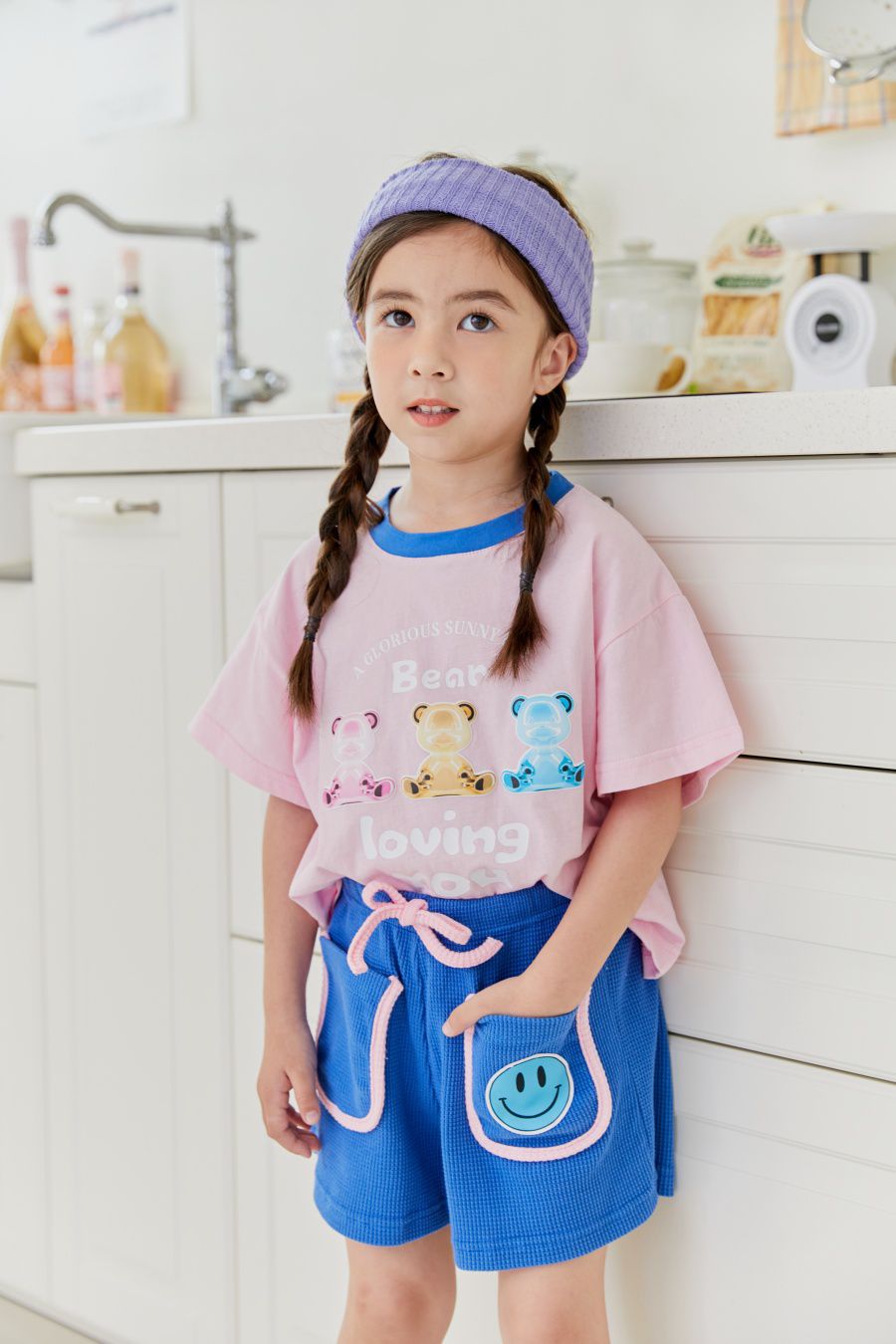 韓國 MINIATURE - LOVING熊熊T-粉紅