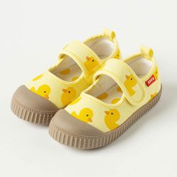 韓國 OZKIZ - 腳趾保護防滑休閒鞋/室內鞋-小鴨-黃