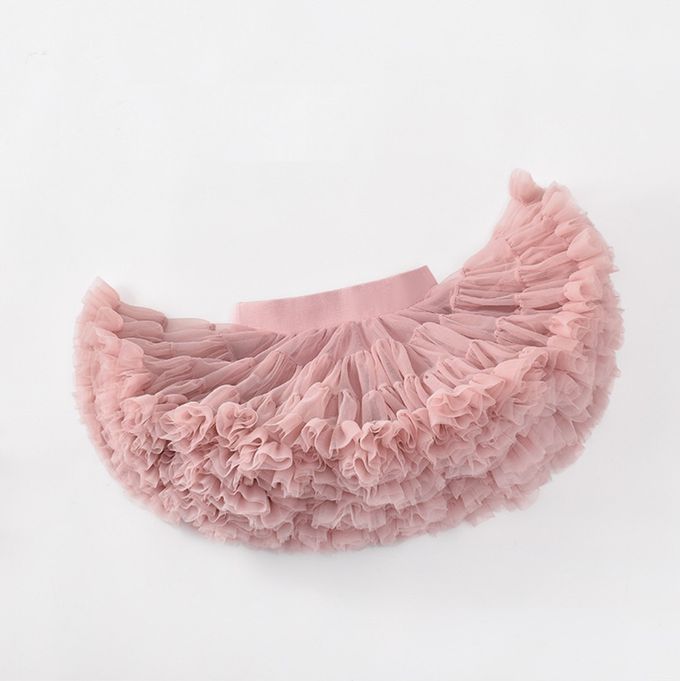 百搭蓬蓬柔軟多層加蓬網紗裙(純棉加寬鬆緊腰頭)