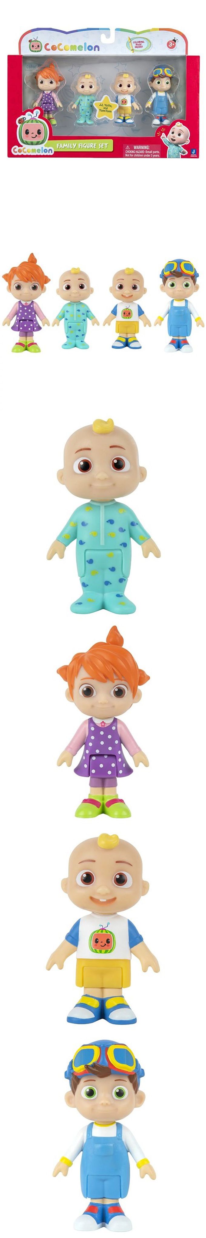 Cocomelon 可可瓜 - 公仔4入組(家庭系列)