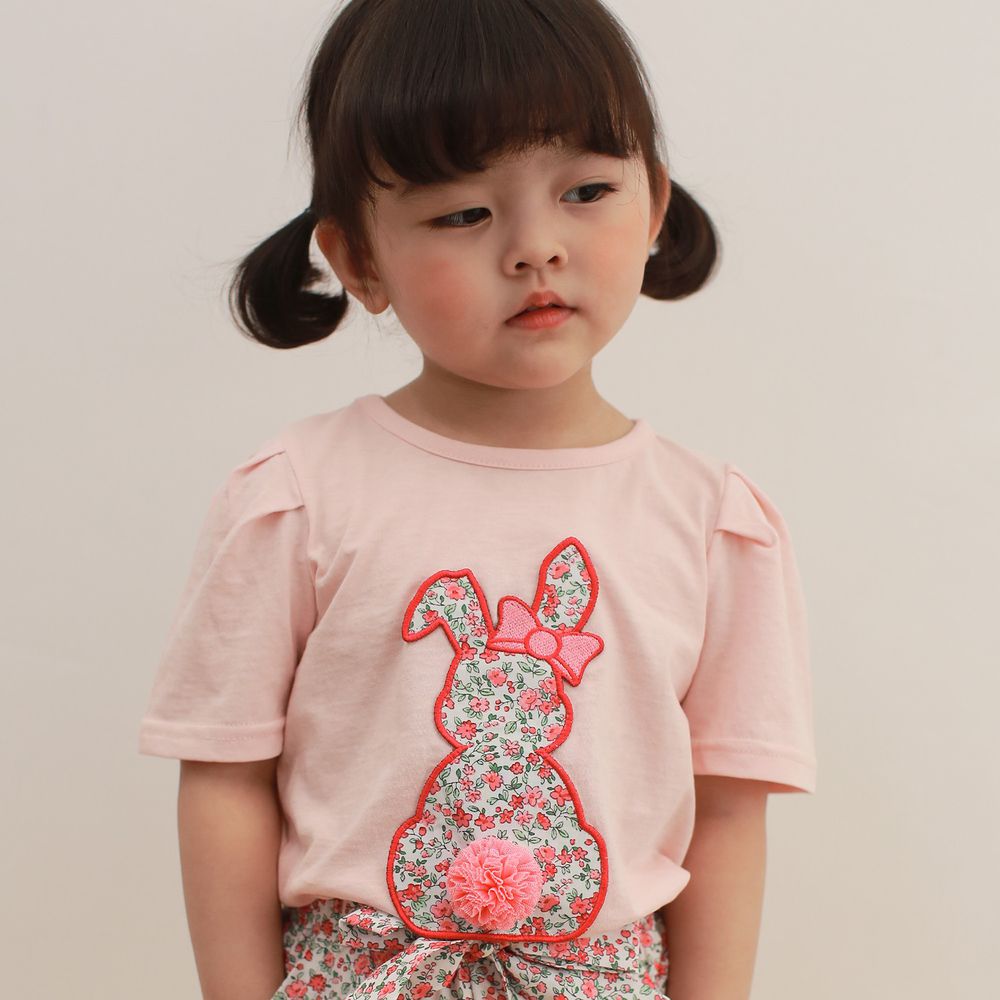 韓國 Coco Rabbit - 碎花兔兔上衣-粉紅