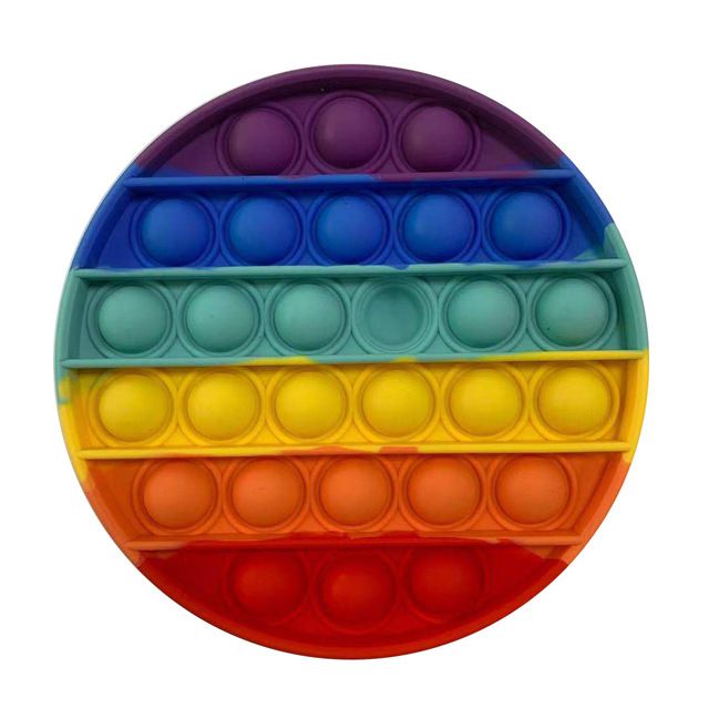 嘻嘻哈哈 - POP IT 療癒玩具-圓形-彩虹