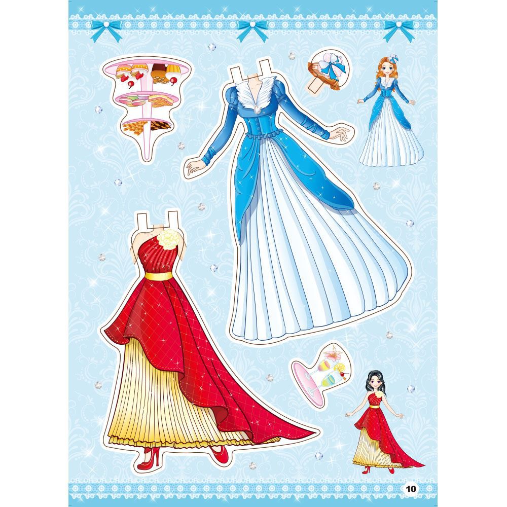 浪漫舞會紙娃娃換裝遊戲書(平)