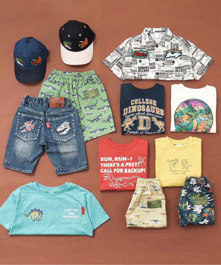 日本 BREEZE - 聯名款 恐龍對決印花棒球帽-牛仔藍