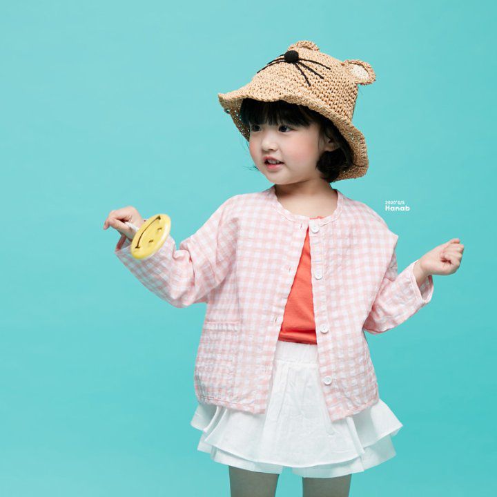 韓國 Hanab - 輕薄防曬防蚊外套-薄荷格子