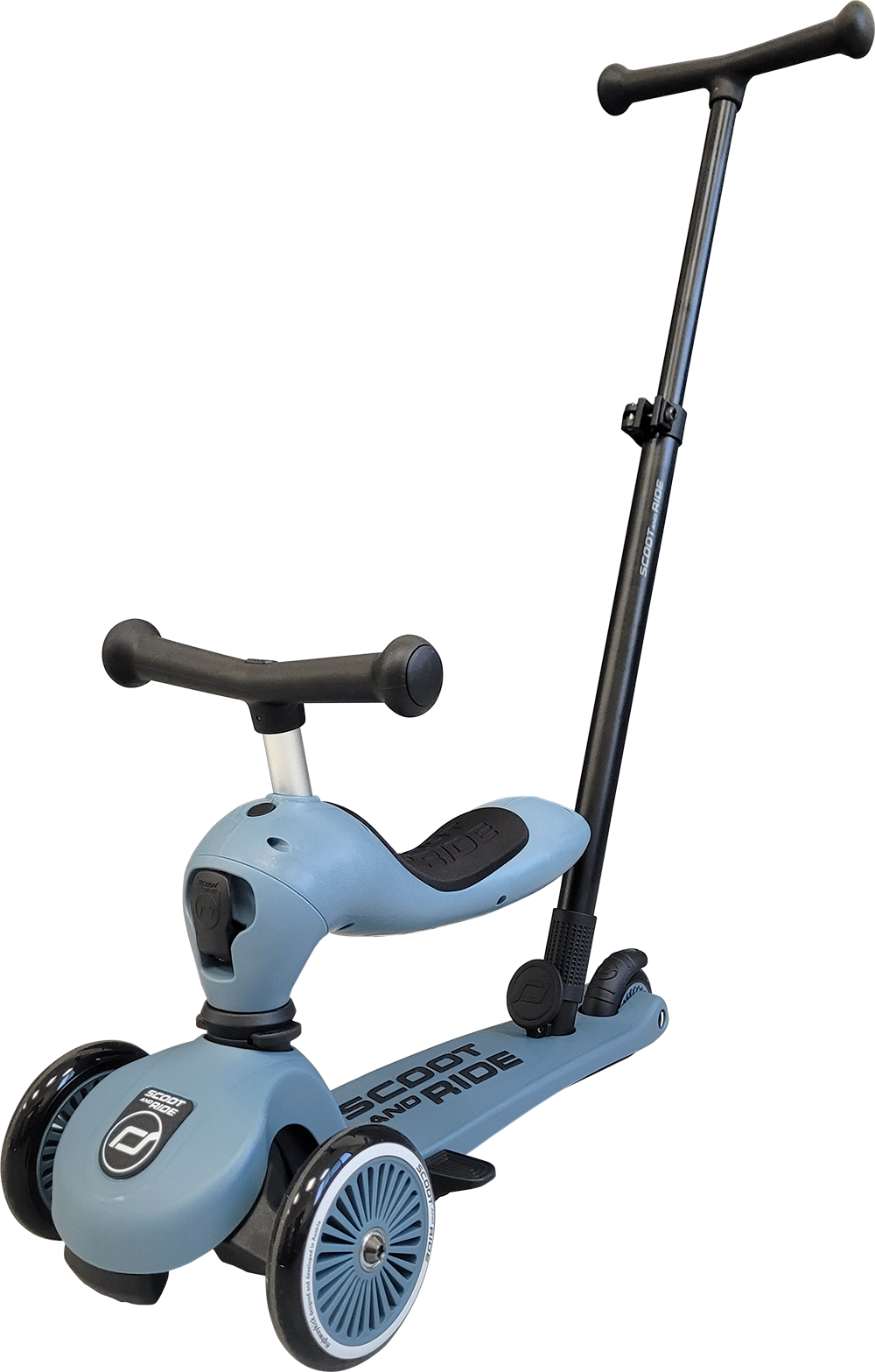 Kick 1 Push & Go 滑步滑板車-岩石藍